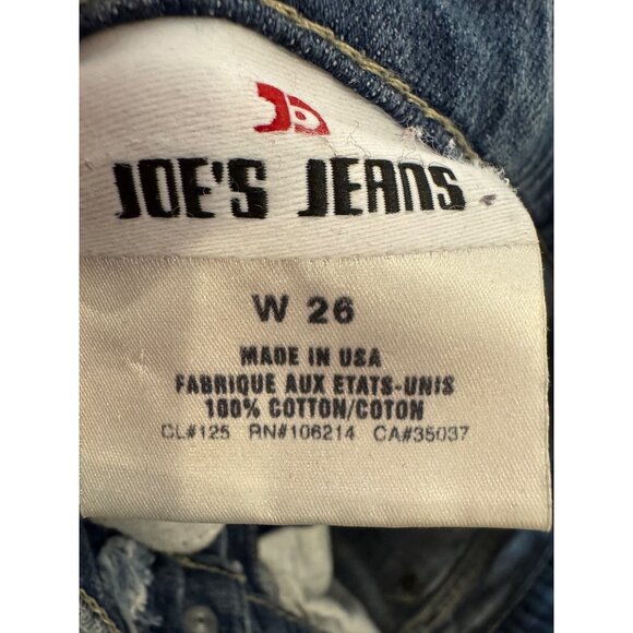 Joes Jeans Womens Bootcut Distressed Denim W26 Embellished Pockets Light Wash US - Picture 5 of 6